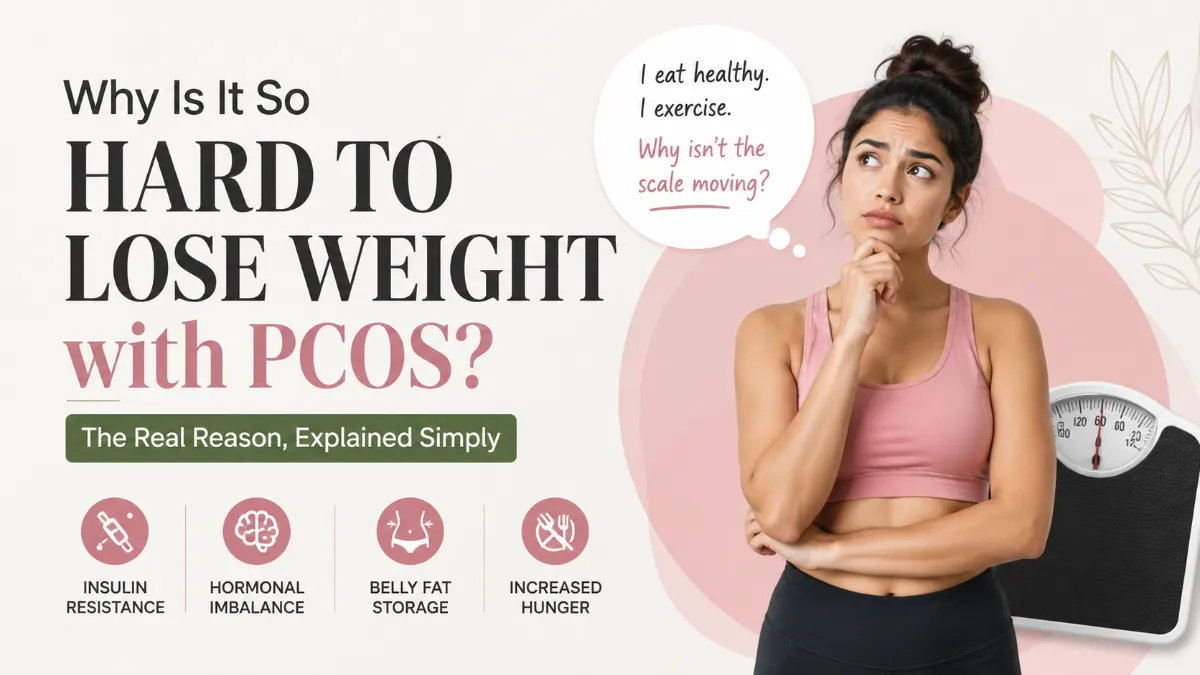 Why Is It So Hard to Lose Weight with PCOS? (The Real Reason, Explained Simply)